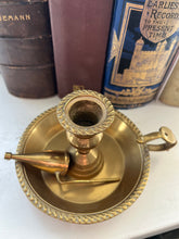 Load image into Gallery viewer, Vintage brass chamber stick Made in England

