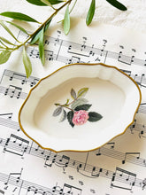 Load image into Gallery viewer, Wedgwood Hathaway rose trinket dish 11cm by 7.5cm
