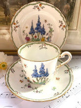 Load image into Gallery viewer, Lovely Tuscan china hand painted 1930s Teacup trio
