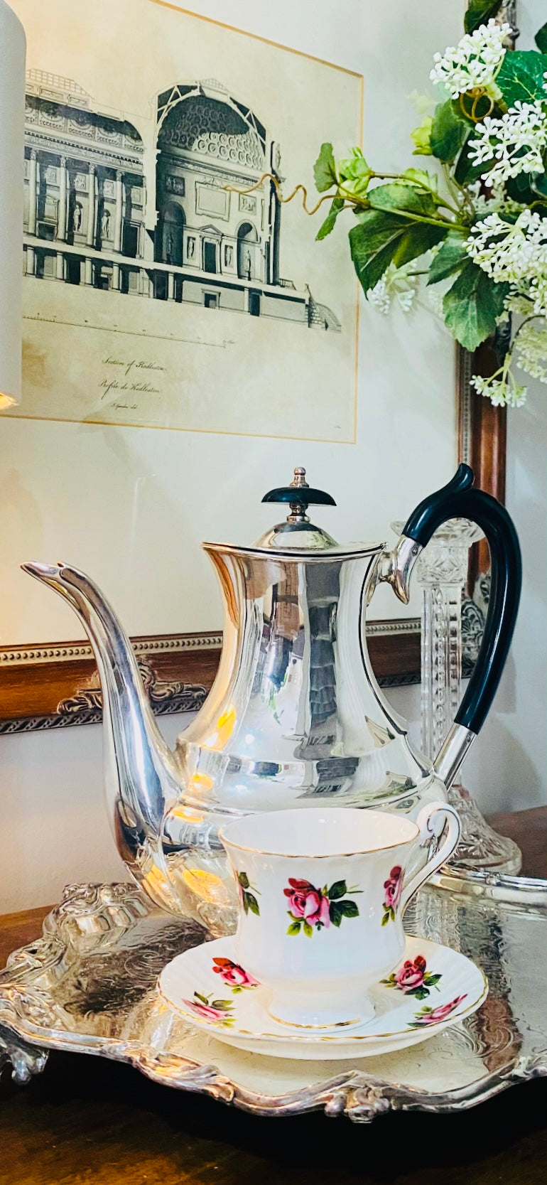 Original vintage Silver plated coffee pot