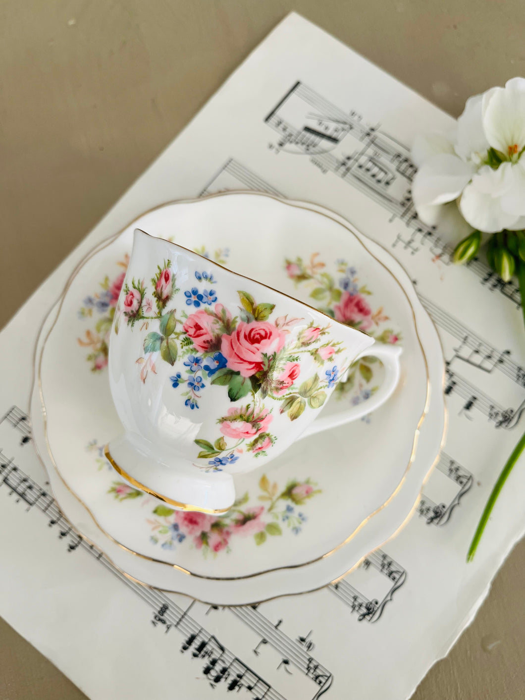 Royal Albert ‘moss rose’ Teacup countess shaped cup
