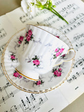 Load image into Gallery viewer, Royal Windsor china Cottage Rose teacup trio
