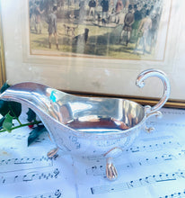 Load image into Gallery viewer, Vintage silver plated Sauce Boat Made in England by Viners of Sheffield
