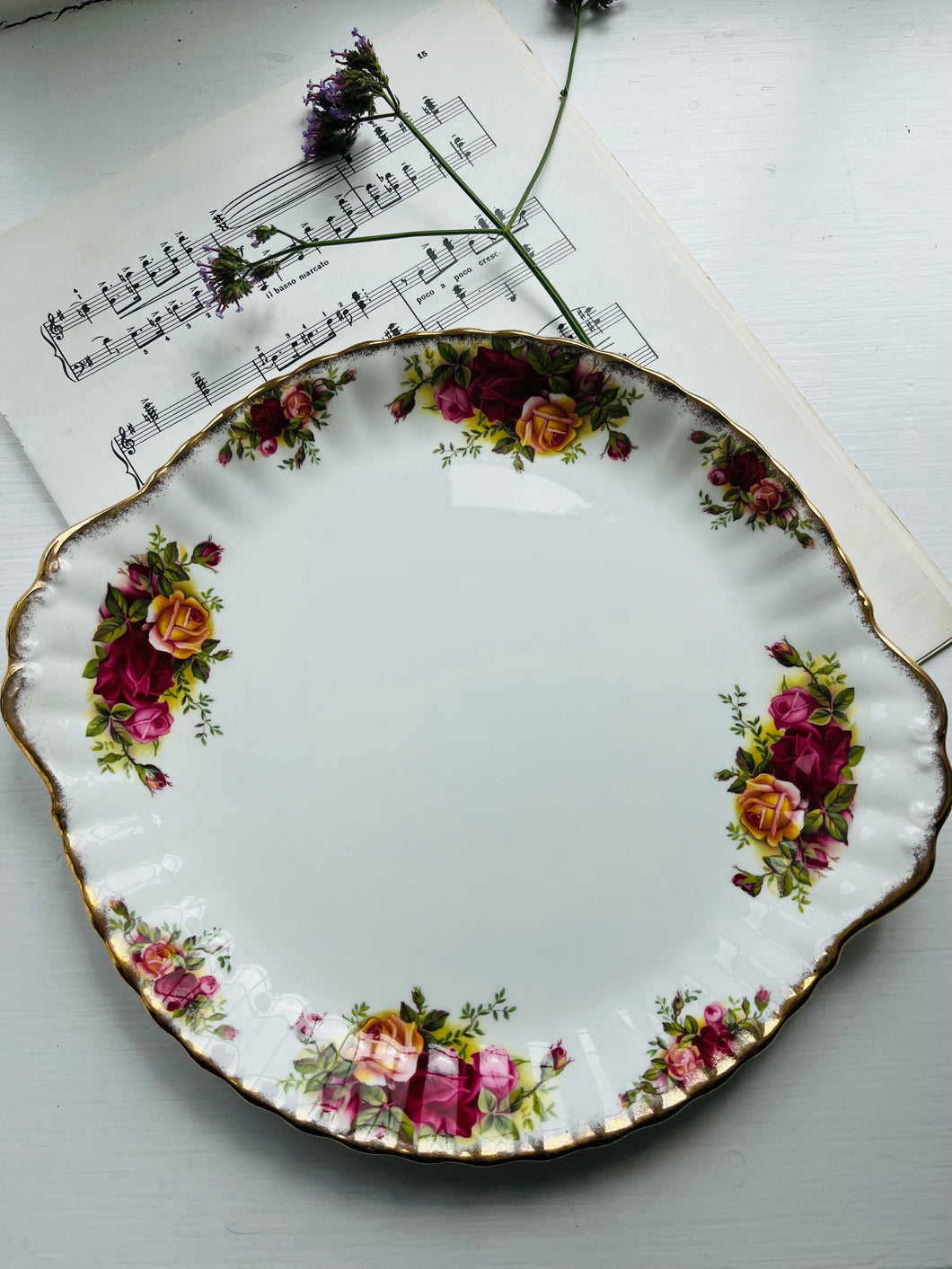 Royal Albert ‘old country roses’ cake plate