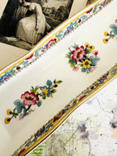 Load image into Gallery viewer, Coalport Ming Rose rectangular trinket dish
