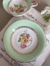 Load image into Gallery viewer, Imperial China vintage teacup trio with 22k gold detailing
