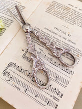 Load image into Gallery viewer, Silver plated vintage grape scissors
