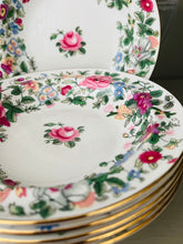 Load image into Gallery viewer, Crown Staffordshire ‘a thousand flowers’ dessert bowls x6
