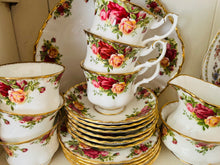 Load image into Gallery viewer, Royal Albert ‘old country roses’ Teaset for 6
