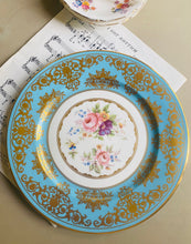 Load image into Gallery viewer, Large fine bone china plate ‘Derby rose’ Lynton Porcelain Company Derby England 21cm
