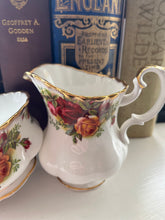 Load image into Gallery viewer, Royal Albert ‘old country roses’ milk and sugar bowl
