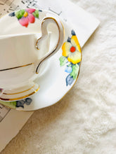 Load image into Gallery viewer, 1930s hand painted teacup and saucer from Bell China England
