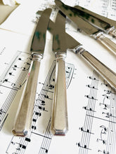 Load image into Gallery viewer, Set of 6 vintage silver plated butter knives
