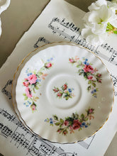 Load image into Gallery viewer, Royal Albert moss rose teacup trio
