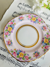 Load image into Gallery viewer, Pretty pink Colclough teacup trio 1940s
