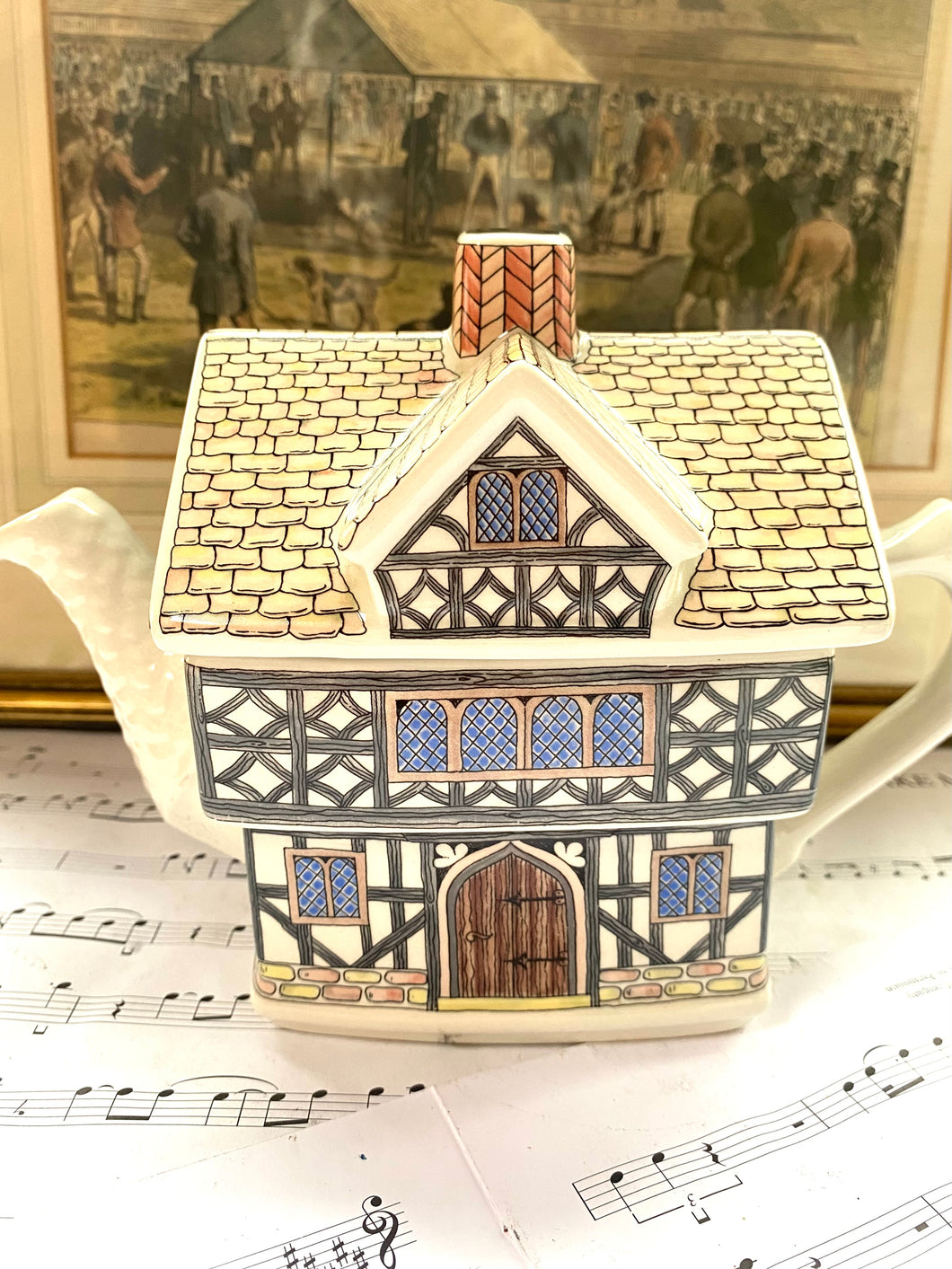 Sadler Teapot ‘Tudor House’ from the English country houses series