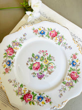 Load image into Gallery viewer, Pretty floral vintage china cake plate
