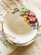 Load image into Gallery viewer, 1930s hand painted teacup and saucer from Bell China England

