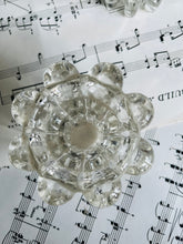 Load image into Gallery viewer, Pair of vintage glass tea light holders
