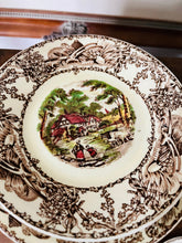 Load image into Gallery viewer, Clarice Cliffe ‘rural scenes’ teacup trio
