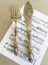 Load image into Gallery viewer, Set of ornate engraved fish servers

