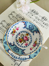 Load image into Gallery viewer, Royal Rathbone hand painted fine bone china teacup and saucer
