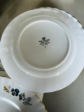 Load image into Gallery viewer, Set of 6 Royal Stafford vintage teaplates with matching cake plate
