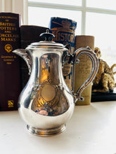 Load image into Gallery viewer, English antique engraved silver plated coffee pot

