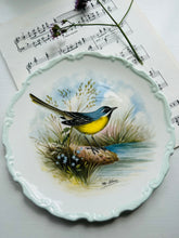 Load image into Gallery viewer, Royal Albert collectors plate from the woodlands birds collection ‘Yellow Wagtail’
