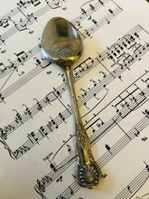 Load image into Gallery viewer, Pretty engraved silver plated preserve spoon
