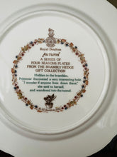 Load image into Gallery viewer, Royal Doulton Bramley Hedge decorative plate Autumn
