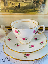 Load image into Gallery viewer, Colclough china ditsy rose teacup trio
