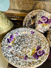 Load image into Gallery viewer, Vintage chintz 1950s Teaset 22k gold detailing
