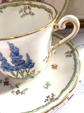 Load image into Gallery viewer, Lovely Tuscan china hand painted 1930s Teacup trio
