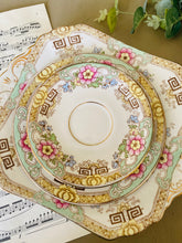 Load image into Gallery viewer, Antique Teacup Quad (cake plate, tea plate, saucer and teacup)
