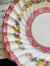 Load image into Gallery viewer, Beautiful large crown Staffordshire fluted cake plate 26.5cm ‘Tunis’ pattern
