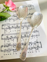 Load image into Gallery viewer, Pair of silver plated vintage serving spoons
