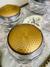 Load image into Gallery viewer, Set of 4 original Regents of London dressing table pots
