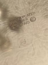 Load image into Gallery viewer, Silver plated vintage engraved tray Made in England 30cm by 22cm
