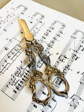 Load image into Gallery viewer, Set of vintage ornate silver plated grape scissors
