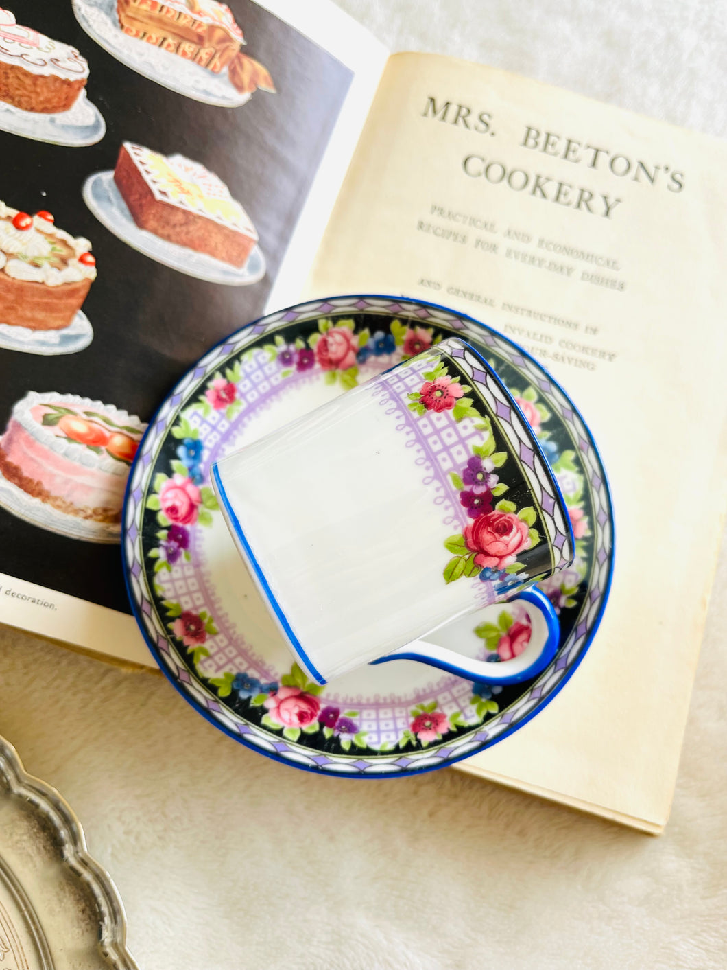 Paragon china 1920s espresso cups and saucer set