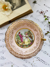 Load image into Gallery viewer, Imperial china vintage teacup trio with 22k gold detailing
