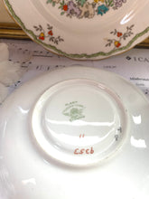 Load image into Gallery viewer, Lovely Tuscan china hand painted 1930s Teacup trio
