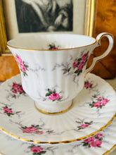 Load image into Gallery viewer, Royal Windsor china Cottage Rose teacup trio

