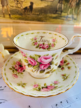 Load image into Gallery viewer, Royal Albert flower of the month teacup and saucer ‘June’
