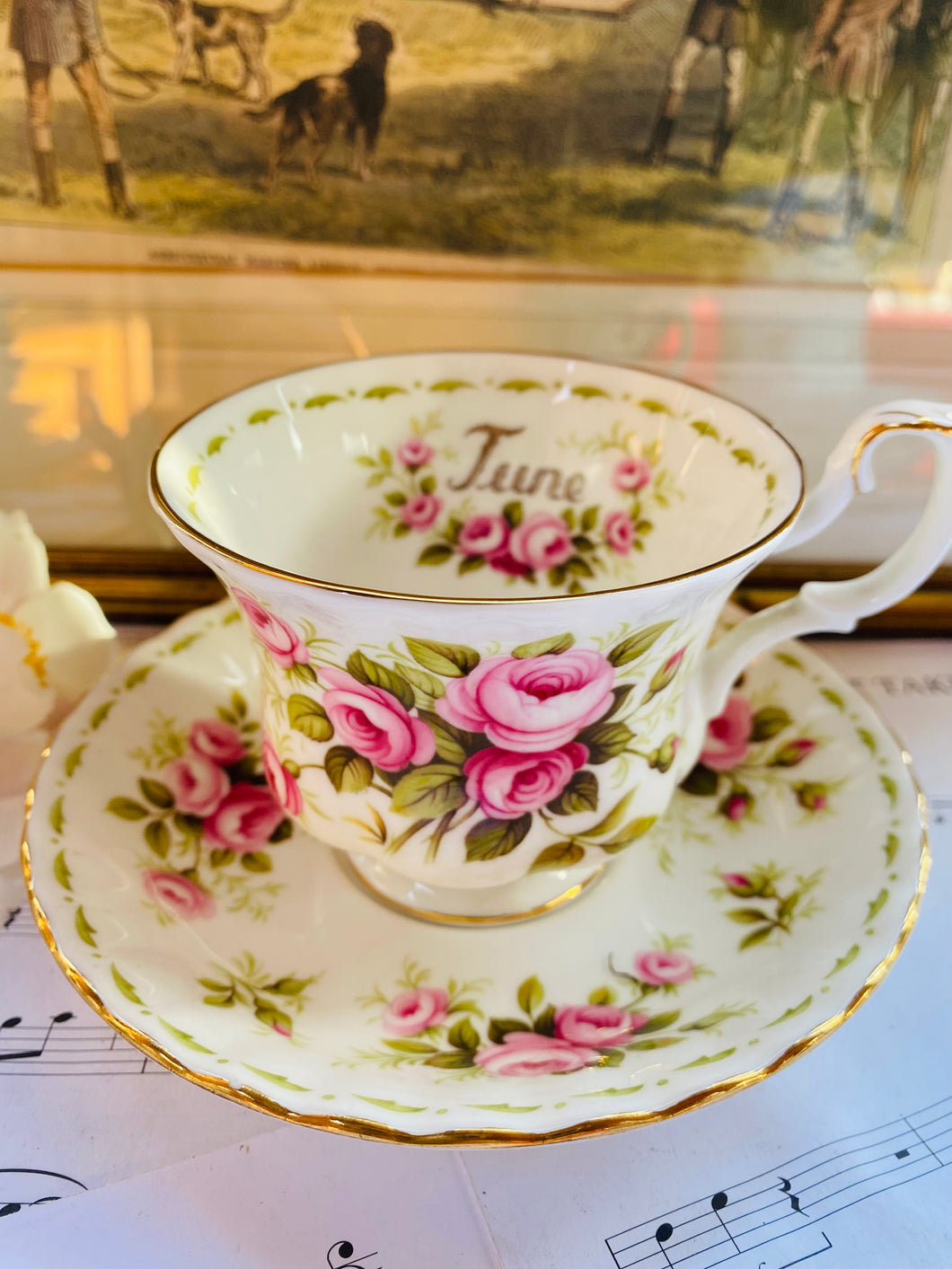 Royal Albert flower of the month teacup and saucer ‘June’