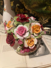 Load image into Gallery viewer, Large Royal Albert fine bone china floral arrangement 12cm wide
