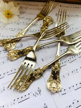 Load image into Gallery viewer, Set of six silver plated dinner forks in the Queens pattern
