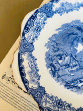 Load image into Gallery viewer, Antique blue and white 21 piece teaset by Heathcote China c1910
