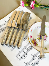 Load image into Gallery viewer, Set of 6 silver plated handled Butter Knives
